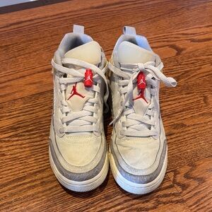 Jordan Kids Sneakers - White and Red Accents